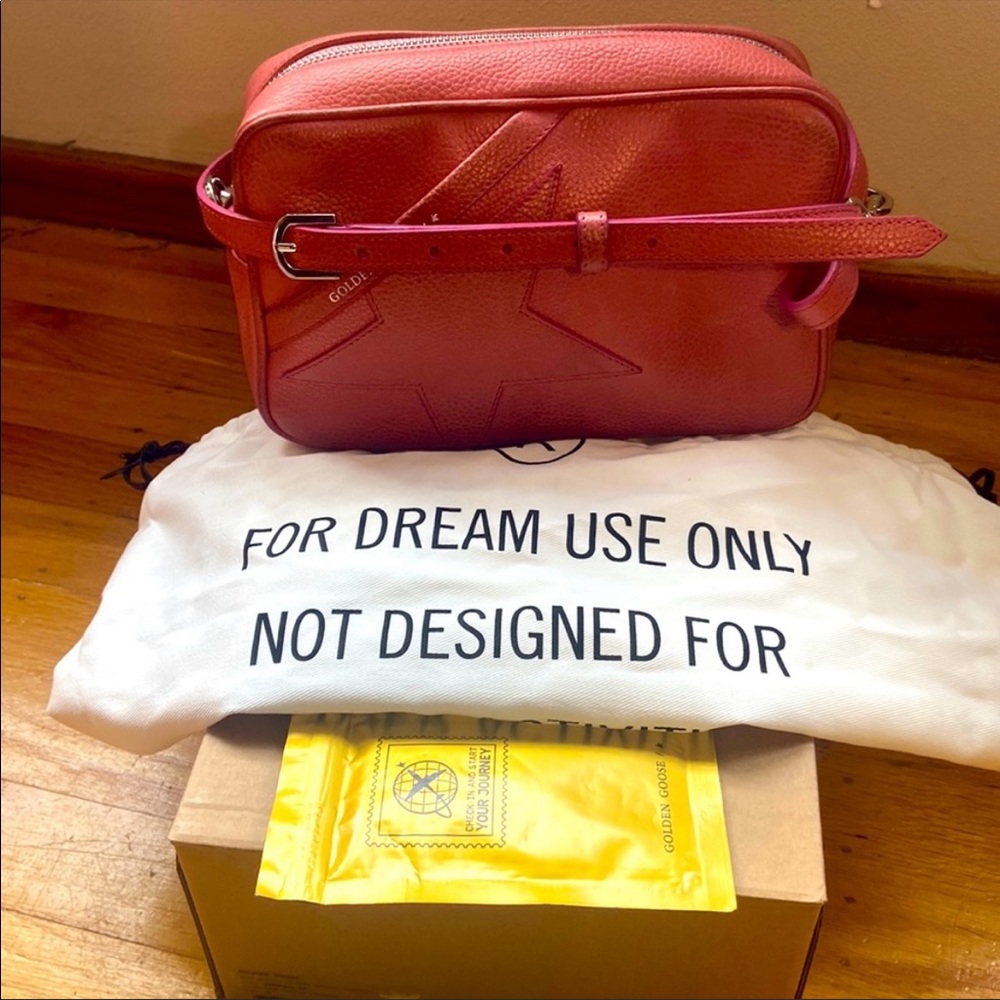 Golden Goose Red Leather Crossbody Bag